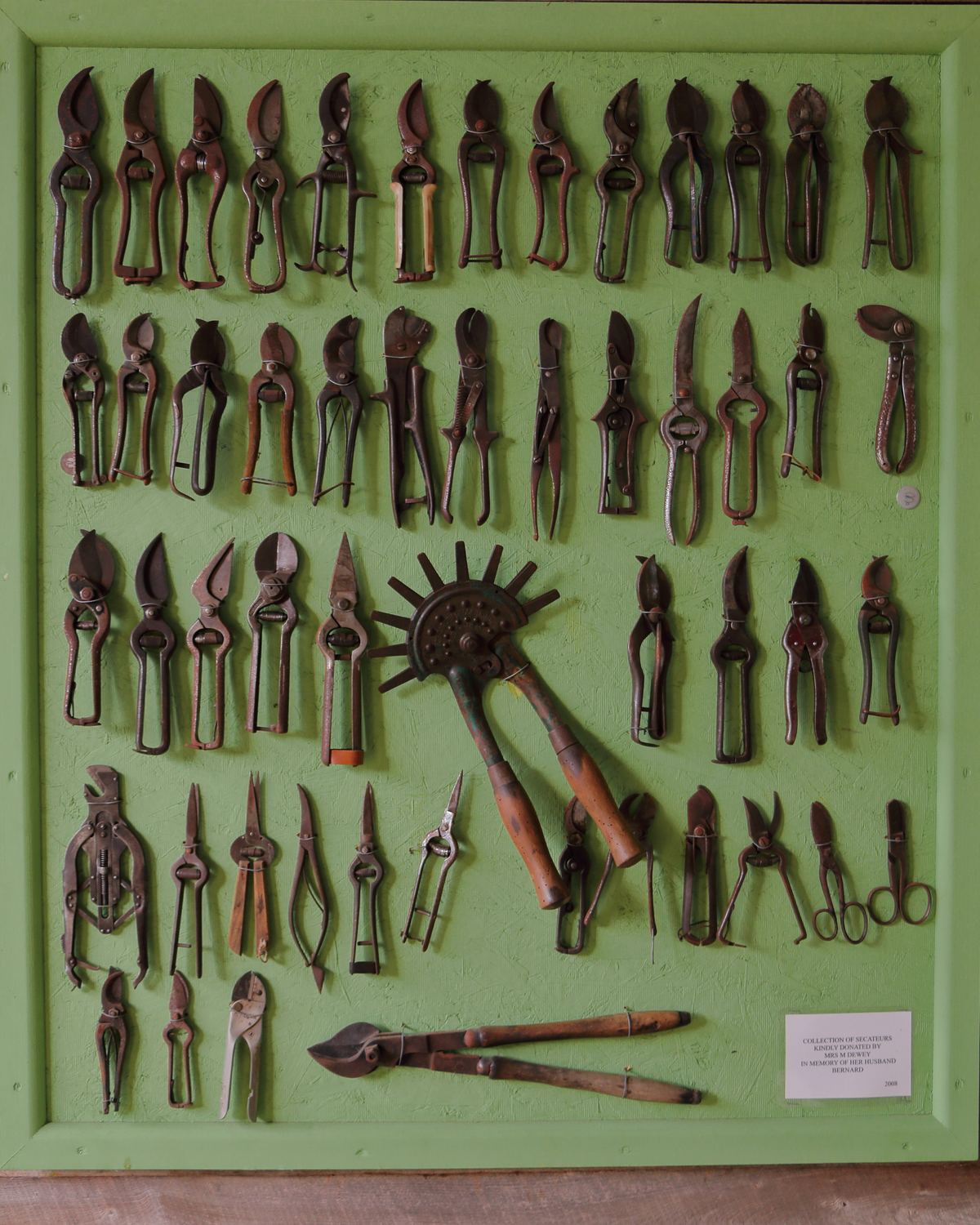Colección de herramientas de jardinería y poda